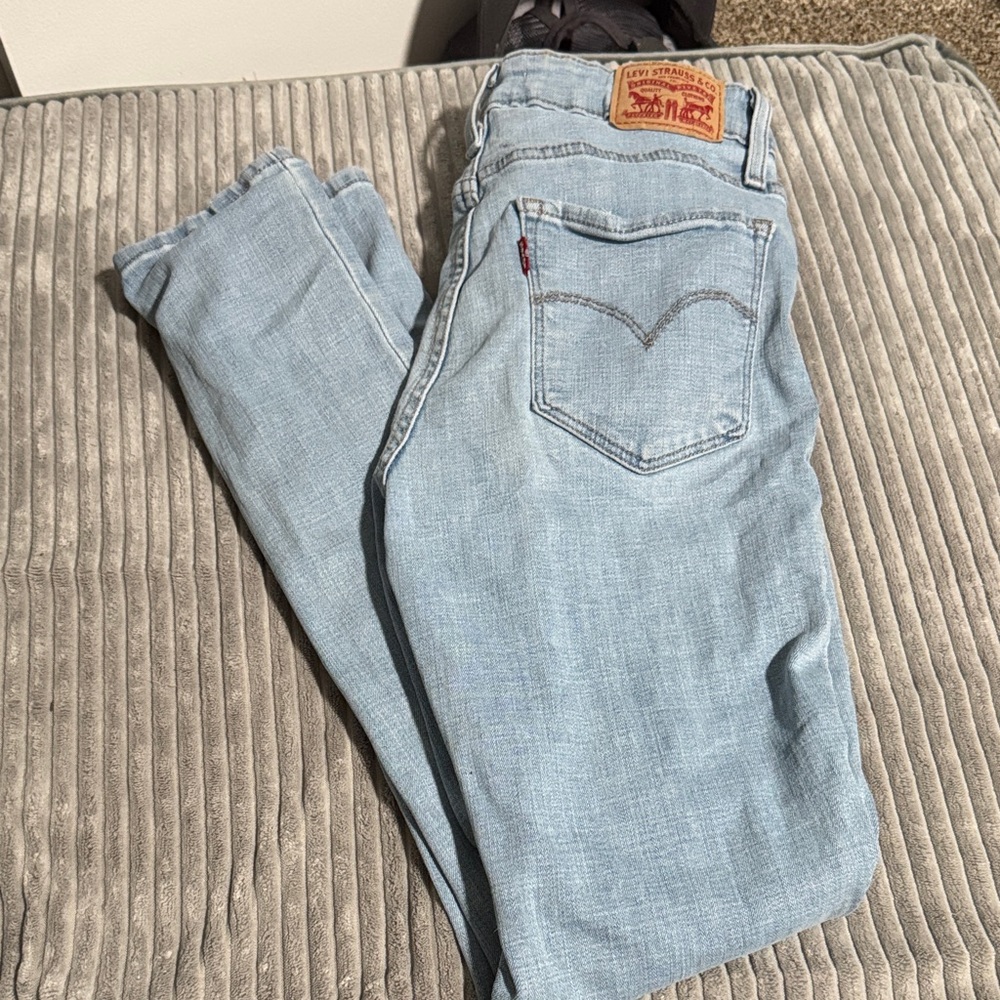 Levi's Women's Sky Blue Straight Leg Jeans